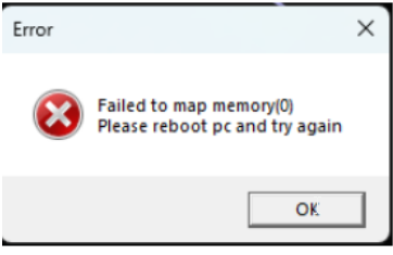 Failed To Map